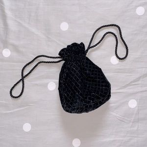 ❌SOLD❌ Talbots Kids Black Sparkly Drawstring Purse